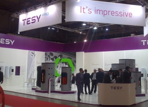 TESY OOD made the world premiere of its new corporate identity at the international trade exhibition Mostra Convegno Expocomfort 2014 in Milan